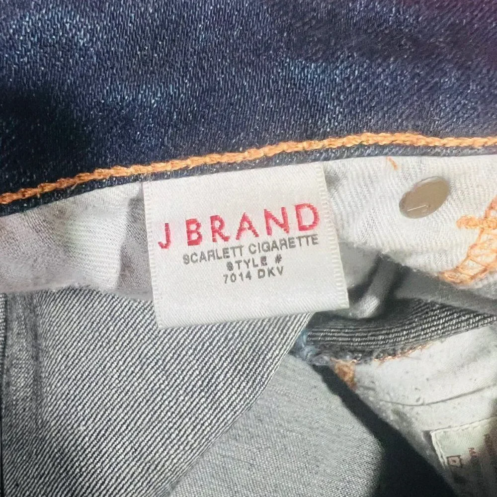 J Brand Scarlett Cigarette Dark Wash 7014 DKV Women's 28 - Picture 9 of 12